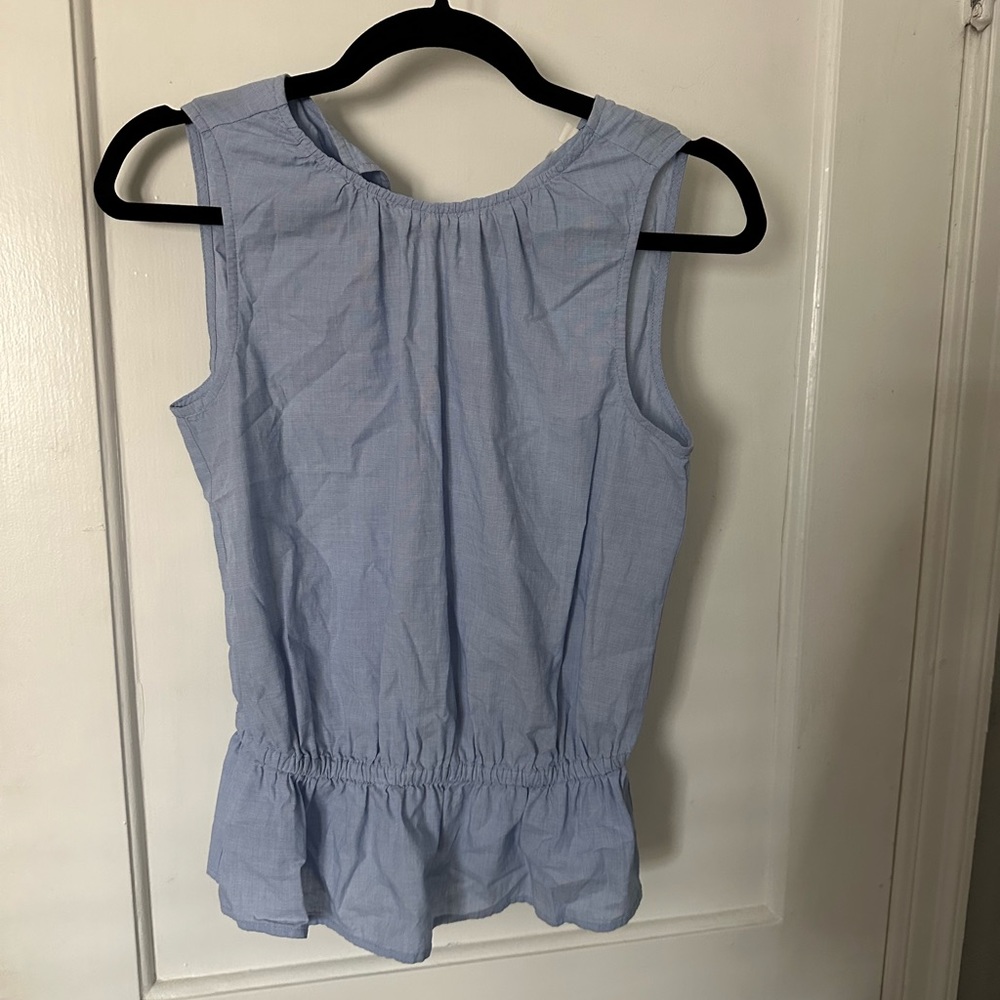 Treasure & Bond High Neck Blue Tank